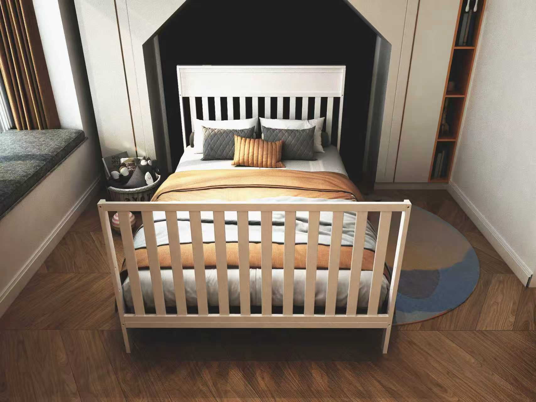 Lit de Bébé 4-en-1 avec Tiroir Brady de Concord Baby - Blanc