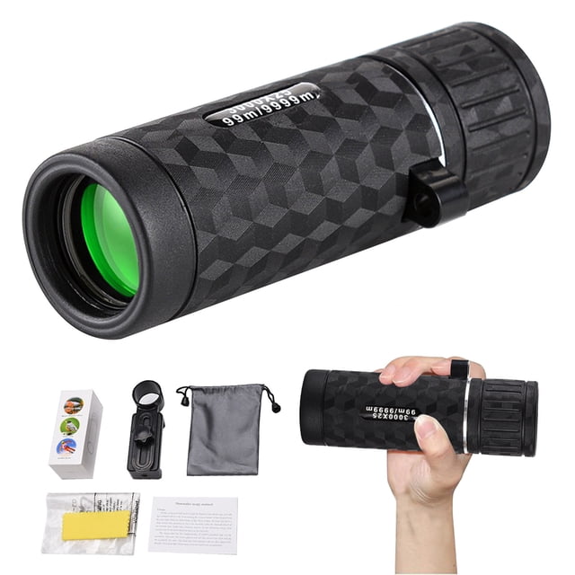TopLLC Single Tube Telescope High-definition High Magnification Low Light Night Vision Adjustable Mobile Phone Photography 2-purpose Mini Outdoor Portable Single Telescope
