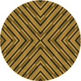 thumbnail image 1 of Ahgly Company Machine Washable Indoor Round Transitional Red Brown Area Rugs, 7' Round, 1 of 7