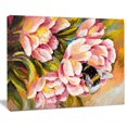 thumbnail image 3 of Design Art Bee Sitting on Flower Canvas Print, 3 of 4
