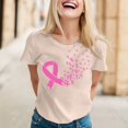 thumbnail image 2 of JIRNDf T-Shirt pour Femmes Hauts d'Été Tendance Rose Imprimé Manches Courtes Col Rond Mignon T-Shirts Graphiques pour Femmes Chemises Kaki TG, 2 of 5