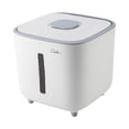 thumbnail image 1 of Lipstore Rice Container Kitchen Organization Seal Storage Box for Home Pantry Kitchen White 5 KG, 1 of 8
