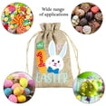 thumbnail image 4 of Fridja New Home Essentials Easter Gift Bag Bunny Eggs Elementss Children's Easter Linen Drawstring Candy Bag, 4 of 6