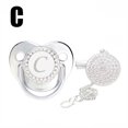 thumbnail image 2 of XZNGL Baby Pacifier 26 Letter Name Initial Clip Silicone Infant Nipple Bling Newborn Pacifier, 2 of 9