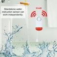thumbnail image 2 of 433Mhz Wireless Water Leakage Sensor Standalone Water Leaks Intrusion Detector Support Local Alarm Alert Water Level Overflow Alarm For Home House Alarm System, 2 of 7