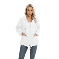 thumbnail image 2 of Liquidation! Veste Fine de Printemps pour Femmes Mode Veste Imperméable Coupe-Vent Extérieur Noir 2TG, 2 of 10