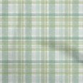 thumbnail image 1 of oneOone Georgette Viscose Green Fabric Check Sewing Craft Projects Fabric Prints By Yard 42 Inch Wide, 1 of 4