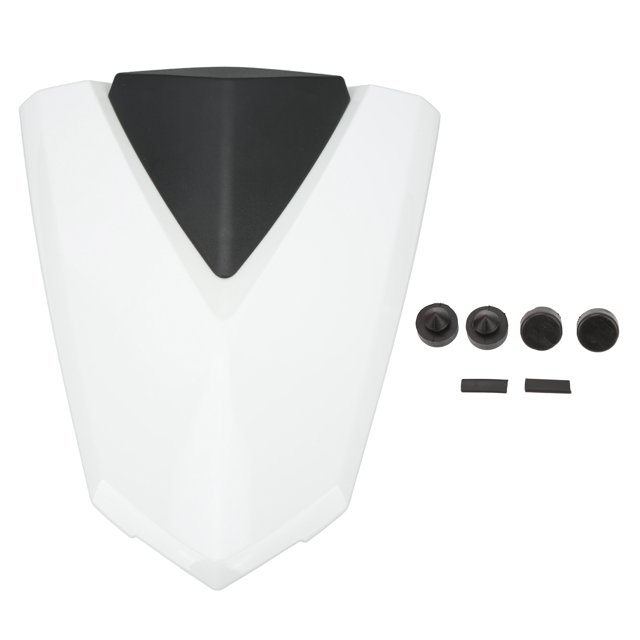 Housse pour Passager Arrière, Haute Résistance, Anti-Impact, Ajustement Parfait, Résistante aux Chocs, Longue Durée de Vie, Couvercle Arrière pour Moto, Blanc