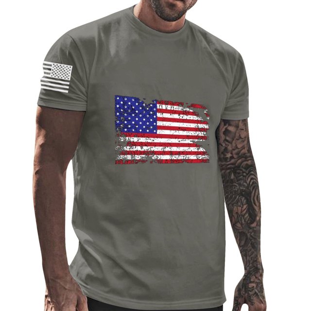 Birdeem Chemises pour Hommes Col Rond Imprimé Décontracté Manches Courtes T-Shirt Blouse
