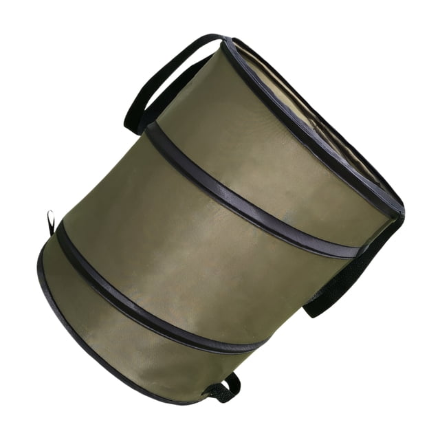 Redempat Sacs à Feuilles Réutilisables en Tissu Oxford avec Ressort Intégré pour Ouverture Rapide Sacs à Déchets Vert, 30 Gallons L