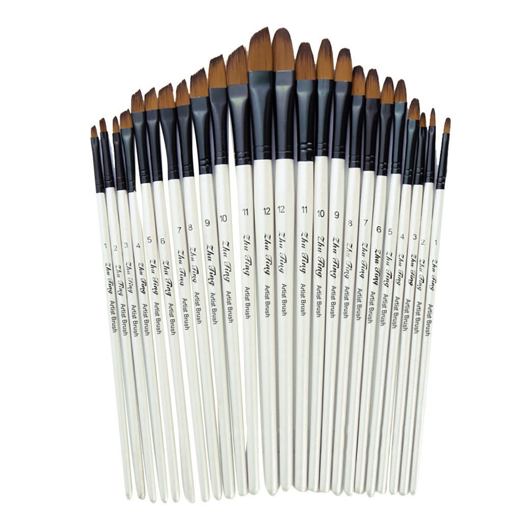 Ahlsen 1 Lot De 15 Pinceaux Ronds Pointus Pour Peinture Acrylique Huile Aquarelle Artiste Pinceau Pour Enfants Corps Visage Ongles Dtails Et Peinture Rupestre 61512539
