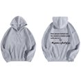thumbnail image 2 of Rbaofujie Chandails à Capuche pour Femmes Femme Mode Imprimé Col Rond Manches Longues T-Shirt à Capuche Hauts Blouse Cardigan Gris Chandails pour Femmes, 2 of 4