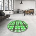 thumbnail image 4 of Ahgly Tapis Rectangulaire Lavable en Machine Vert Transitionnel, 6 Pieds x 9 Pieds, 4 of 7