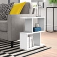 thumbnail image 2 of JV Home Homeania Collection Modern Decorative Coffee Table with Shelves for Storage, White, 2 of 7