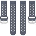 thumbnail image 2 of KOMI Band Compatible with Fitbit Versa 2 Watch,Soft Silicone Replacement Strap for Fitbit Versa/Versa Lite/SE Smart Fitness Watch Gray, 2 of 5