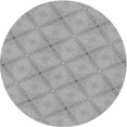 thumbnail image 1 of Ahgly Tapis Rond Lavable en Machine Intérieur Transitionnel Gris, 6 Pieds Rond, 1 of 7
