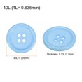 thumbnail image 2 of Unique Bargains Bleu Pâle Boutons en Résine à 4 Trous pour Couture (Lot de 100), 2 of 5