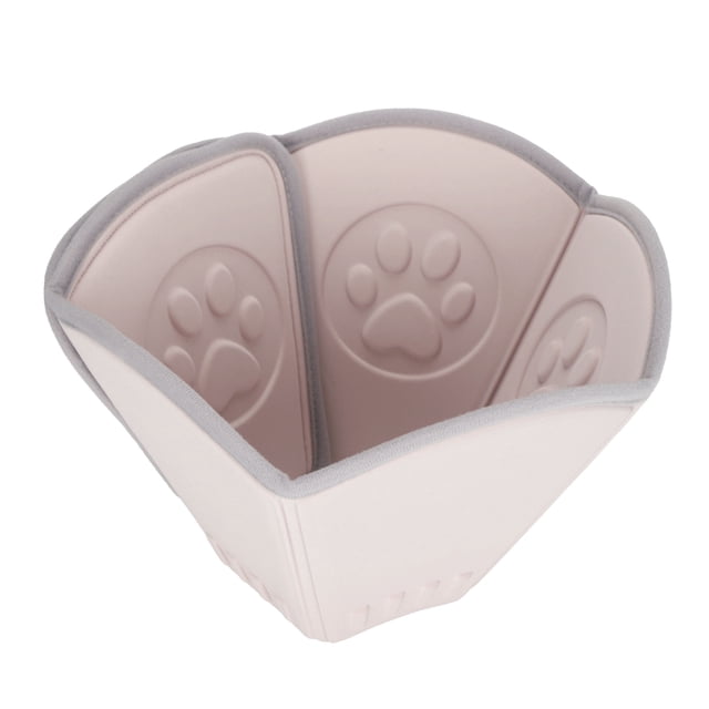 Collier Protecteur pour Chien, Cône pour Chien Fournitures pour Animaux Cône de Récupération à Forte Adhérence avec Points de Massage Intégrés pour la Chirurgie 15#