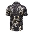 thumbnail image 4 of CEHVOM Chemise Hawaïenne à Manches Courtes pour Hommes, Imprimée, Décontractée, Boutonnée, en Solde, 4 of 6