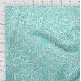 thumbnail image 4 of oneOone Georgette Viscose Turquoise Green Fabric Japanese Sewing Craft Projects Fabric Prints By Yard 42 Inch Wide, 4 of 4
