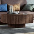 thumbnail image 1 of vidaXL Coffee Table Brown Oak 60x60x31.5 cm Engineered Wood, 1 of 5