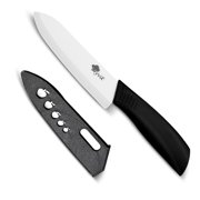 Akatsuki Ceramic Knife 6-inch Kitchen Knife Rust Proof Chef Knife with Blade Cover and Soft-Grip Handle Vegetable Fruit Meat Slicing Cutter