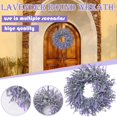 thumbnail image 2 of PVCS Simulation Leaf Wreath Ring Garland Small Thorn for Door Decoration, 2 of 6