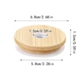 thumbnail image 3 of Lids For Glass Cups With Straw Hole Wooden Lids For Can Cups Replacement For Regular Mouth, 3 of 4