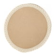 thumbnail image 1 of TIELUTT Napperons Ronds en Jute Tapis de Table Résistants à la Chaleur pour Tables de Salle à Manger en Jute pour Cuisine et Salle à Manger Ensemble de Table Ronde pour 4 Ensemble Moderne de Chargeurs de Table Petit Ensemble de Table Intérieur Tapis de Table à Évacuation vers le Bas Tabl Transparent, 1 of 2