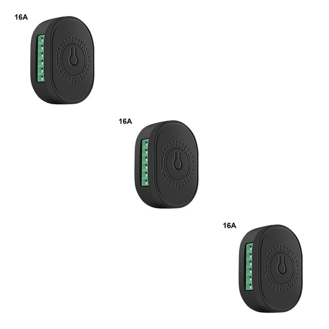 Redempat Light Switch Module WiFi Remote Control Breaker Remote Control Breaker Wireless Wireless 2 Way Smart Switch Module Black 16A 3Set