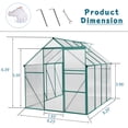 thumbnail image 4 of DAJU Green-6x8 FT Outdoor Patio Greenhouse, 4 of 7