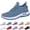 Blue, variant on longantii Orthopedic Dress Shoes for Women Arch Support Non Slip Slip on Work Shoes Wide Mesh Stretch Work Shoes Comfortable 2026 Orthopedic Shoes Blue