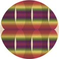 thumbnail image 1 of Ahgly Company Tapis d'Intérieur Rond Lavable en Machine Transitionnel Caramel Brun, 5 Pieds Rond, 1 of 7