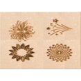 thumbnail image 1 of Ahgly Company Tapis Rectangulaire d'Intérieur Lavable en Machine Bronze Brun Transitionnel, 4 Pieds x 6 Pieds, 1 of 7