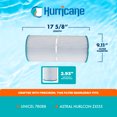 thumbnail image 2 of Hurricane Replacement Spa Filter Cartridge for Unicel and Astral Hurlcon ZX155, 2 of 7