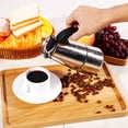 thumbnail image 2 of Safe Healthy Ergonomic  Handle Exquisite Appearance Moka Coffee Maker, Coffee Maker Stove, Sturdy Durable For, 2 of 3