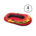 thumbnail image 2 of Intex Explorer 200 Inflatable 2 Person River Boat Raft Set Oars & Pump (4 Pack), 2 of 7