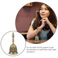 thumbnail image 4 of OULII 1Pack Hand Bell Set Retro Style Metal Call Bell for Waking Family with Loud Sound, 4 of 7
