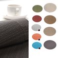 thumbnail image 2 of tredstone Oval PVC Placemat Non-Slip Plastic Table Mat Water-proof Plate Dish Pads Coaster Kitchen Bar Accessories, 2 of 5