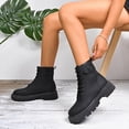 thumbnail image 4 of Styesk Bottes pour Femmes Mode Bottes Mi-Mollet pour Femmes Décontractées Bout Rond Bottes Confort Chaussures Décontractées Bottes de Travail pour Femmes, 4 of 9