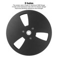 thumbnail image 3 of 7 Inche Empty Takeup Reel, 3 Holes Universal Open Reel Sound Tape Empty Reel, Aluminum 1/4 Inch Audio Empty Tape Reel For Recording For Nab, 3 of 8