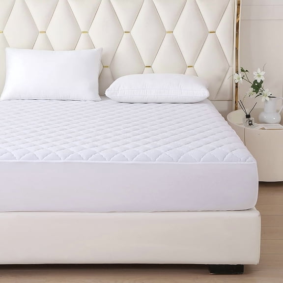 Mainstays Poly Mattress Pad  for Bed Protection Twin 39 in  x 75 in