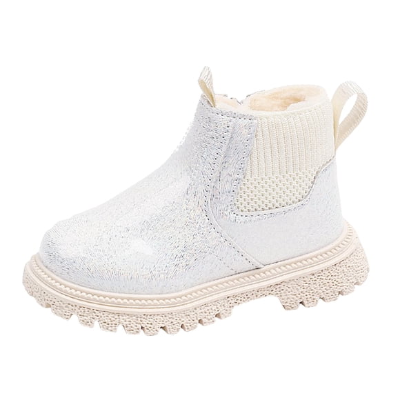 Gubotare Toddler Fall Boots Kids Hiking Outdoor Waterproof Lace-up Comfort Urban Styled Boots Size 9.5 (Beige,Toddler 9.5)