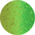 thumbnail image 1 of Ahgly Company Tapis Rond Lavable en Machine Intérieur Transitionnel Vert, 6 Pieds Rond, 1 of 7