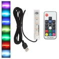 thumbnail image 2 of Fish Aquarium Tank Light - Aquarium Background Light with Wireless Remote Control,RGB Colored Changing, Underwater Submersible LED Light[Black], 2 of 8