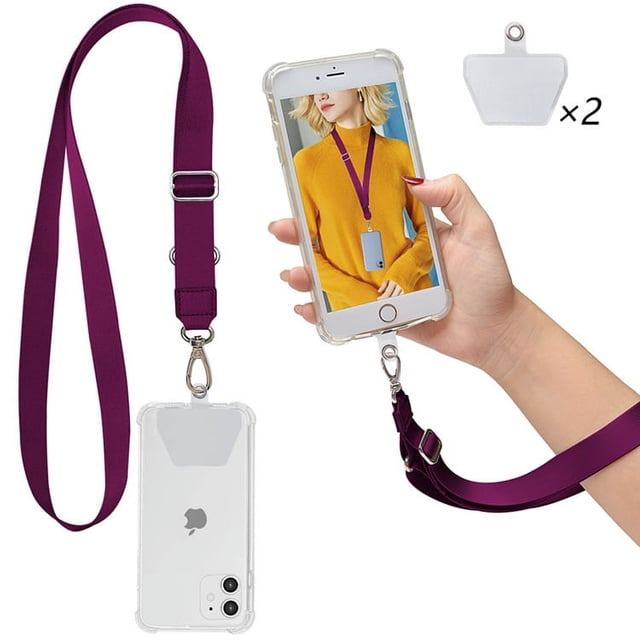 Phone Lanyard, Neck Strap and Wrist Tether Key Chain Holder Universal for Phone Case Anchor Fit All Smartphones