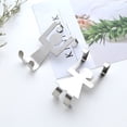 thumbnail image 4 of 2Pcs Stainless Steel Lovers Shaped Hook Kitchen Hanger Clothes Storage Rack Tool, 4 of 5