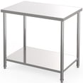 thumbnail image 2 of GloryStar Stainless Steel Table, NSF Heavy Duty Commercial Prep Table with Adjustable Undershelf, 2 of 7