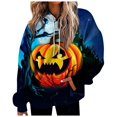 thumbnail image 2 of MesaSe Chandails en Molleton Décontractés Polyvalents à Col Rond pour Femmes Halloween Mode Quotidienne Manches Longues Imprimé, 2 of 5