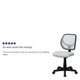 thumbnail image 2 of Mid-Back White Mesh Swivel Task Chair, 2 of 9